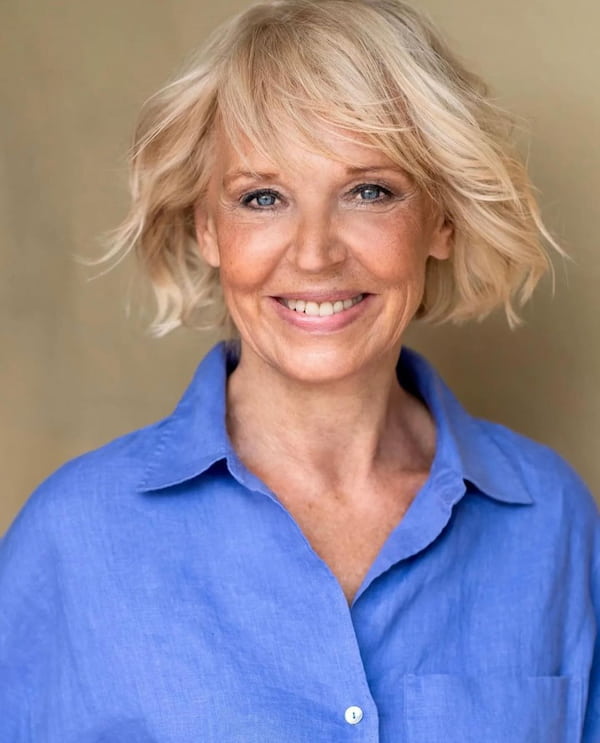 Wavy Short Haircut with Choppy Bangs