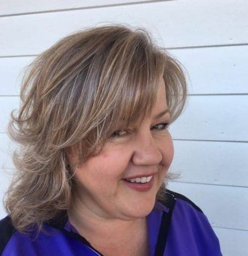 wavy_shoulder_length_haircut_with_bangs-1 Wavy Shoulder-Length With Bangs Haircut