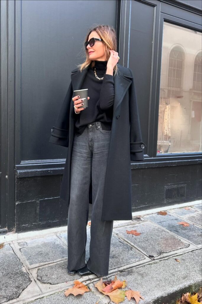 wide-leg-jeans-outfit-ideas-19-683x1024-1 Turtleneck, Long Coat, and Black Shoes