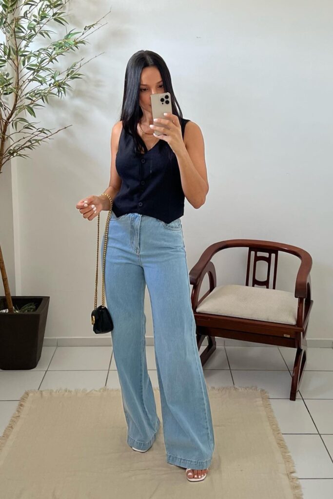 wide-leg-jeans-outfit-ideas-7-683x1024-1 Button-Up Vest and Light Wash Denim