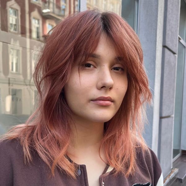 wolf-cut-with-layers-and-curtain-bangs Wolf Shaggy Cut with Curtain Bangs