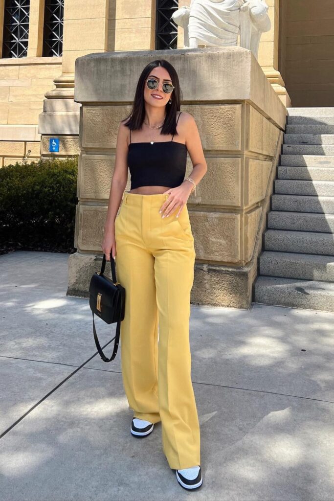 yellow-pants-outfit-ideas-8-683x1024-1 Edgy Elegance in Black and Yellow